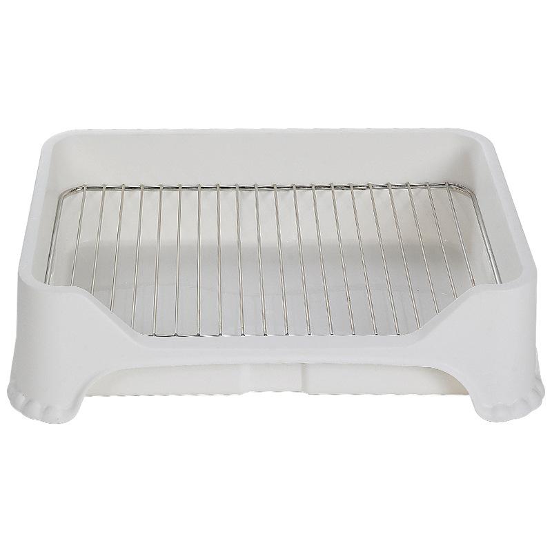 Dog toilet anti-stepping poo, dog urinal, stainless steel grid, dog litter basin, medium and small dog toilet, oversized