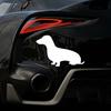 Cute Dachshund Dog Vehicle Reflective Motorcycle Car Sticker Decals Decoration