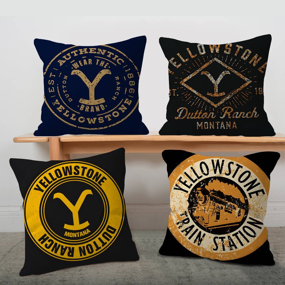 Popular Y-Yellowstone D-Dutton R-Ranch Pillow Cover Design cushion Cover decor Holiday Decorati