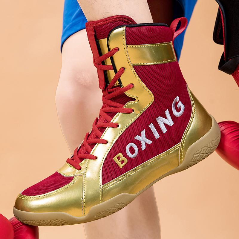 Zapatos de Boxeo para Hombre Marca Exterior Profesional Gimnasio Clásico Entrenamiento de Lucha Zapatillas Originales Casual Fitness Deportes Botas de Boxeo