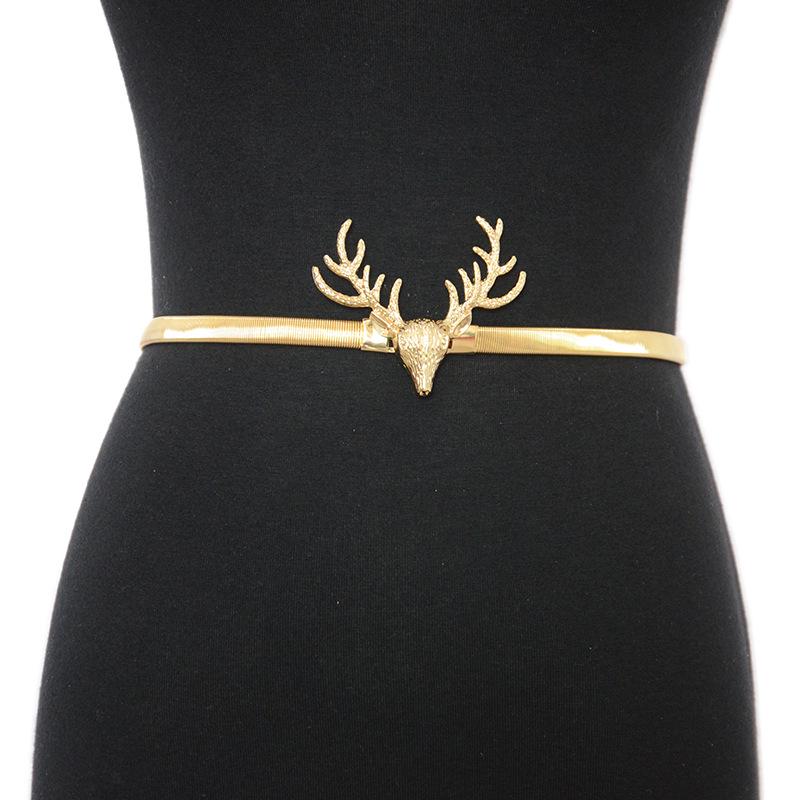 Cross-Border Women's Casual Wide Elastic Belt with Decorative Pin Buckle – Adjustable Waistband for Winter Coats, Ready Stock