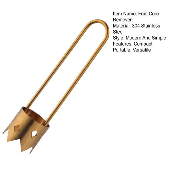Odstraňovač zeleninových jader Nerezový odstraňovač pecek z ovoce Ergonomická rukojeť Extraktor jader z okurky Vykrajovač jablek Hruška Paprika