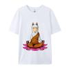 Llama Buddha Zen Yoga Alpaca Meditation TShirt T Shirts Funky Unisex T Shirt Leisure Cotton T Shirt Design