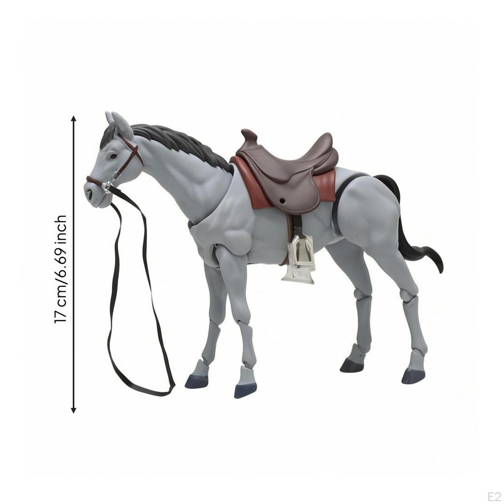 Movable Articulated Horse Figure | Jointed, Figurine, for Desk Decor