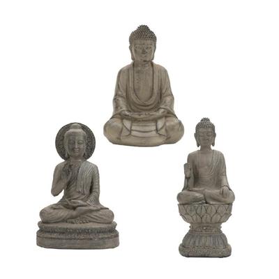 Harze Buddhistische Statue Kleine Buddhas Figur Skulptur Tischdeko Modellskulptur Heimschmuck Meditierende Ausstellung