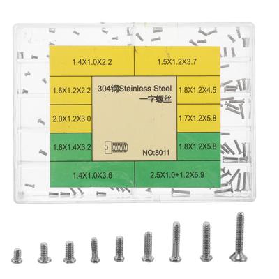 HORIALENCE Watchmaker's Screw Set, 10 Types: Screws for Watch Case Backs, Precision Screws for Movements, and Replacement Band Parts Kit