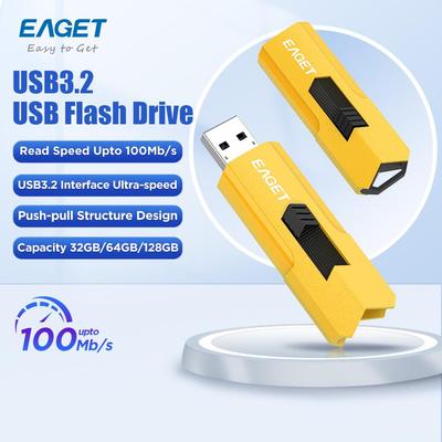 Flash-Laufwerk USB 3.2 Flash-Laufwerk Einziehbares Daumenlaufwerk 64G/128GB USB-Laufwerk Jump Drive Ultra High Speed USB 3.2 Memory Stick