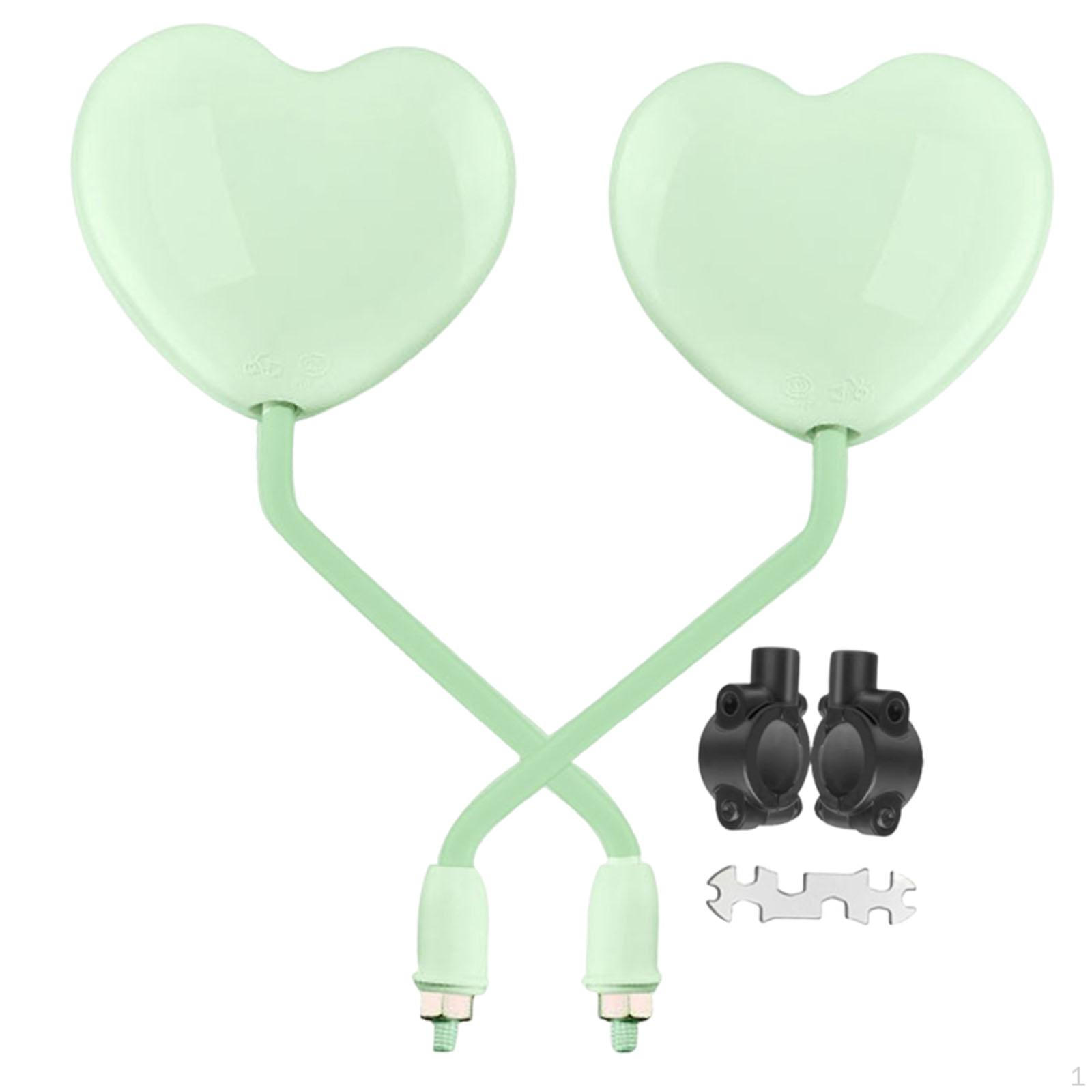 

Зеркала заднего вида для мотоцикла, регулируемые левое и правое, запасные части, простая установка зелёный