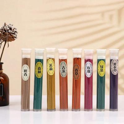 50 Stück/Box Natürliche Räucherstäbchen Jasmin Lavendel Duft Handgemachte Aromatherapie-Stäbchen Yoga Meditation Luftreinigung Räucherstäbchen