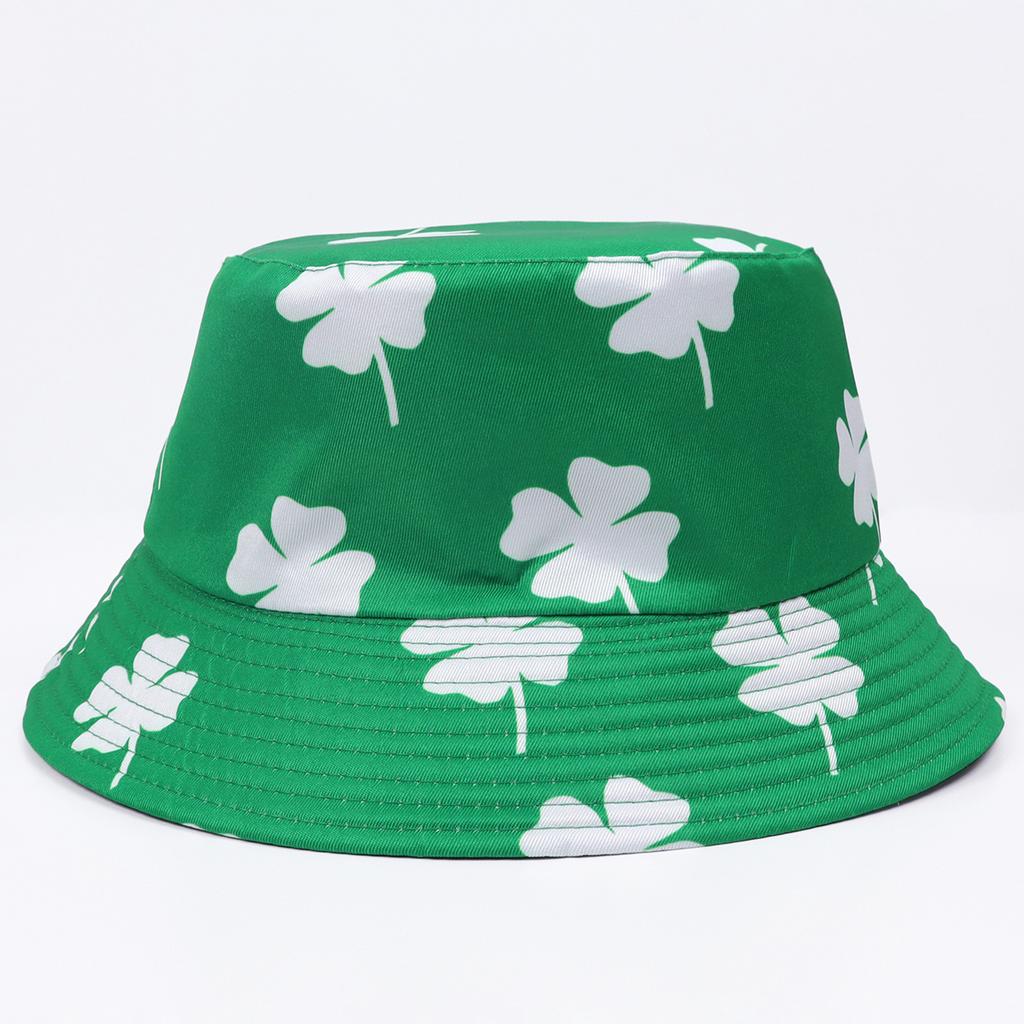 Spring and Summer New Irish Festival Shade Basin Hat Clover St. Patrick's Day Fisherman Hat