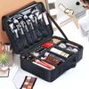 Women's Portable Multi-Layer Makeup Bag with Large Capacity for Cosmetics, Nail Art, and Tattoo Tools