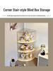 Light Weave Transparent Display Box: Dustproof Garden Pendant & Doll Figure Storage Stand