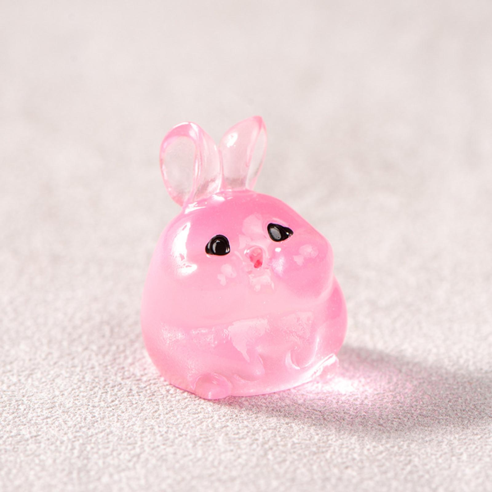 

Glow-in-the-Dark Resin Figurine Micro-Scenery Decorative Ornament Cartoon- Adorable Viral Glowing Desktop Craft Item One Size