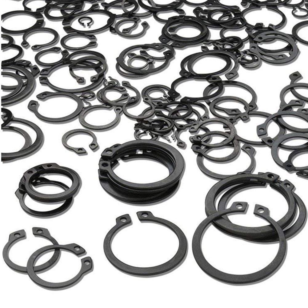 Black Oxide 5//32 E-Clip External E-Ring