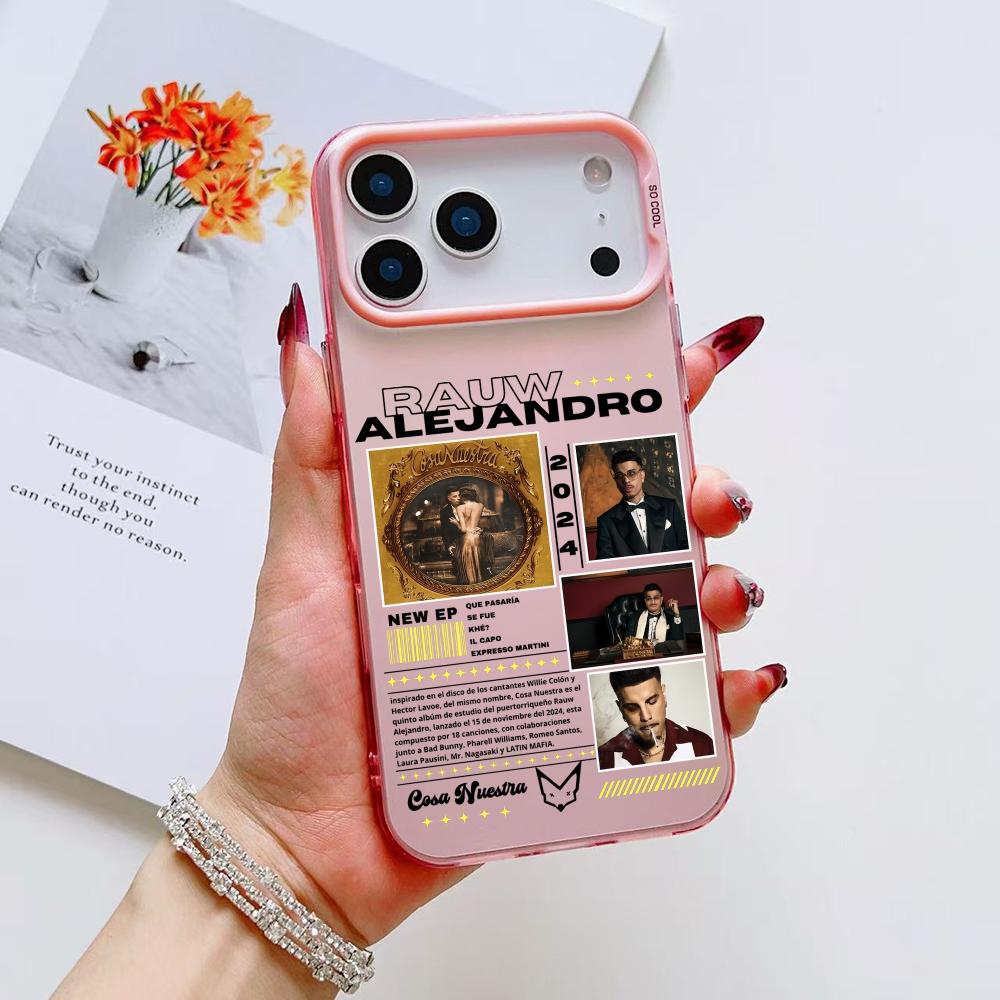 Singer R-Rauw Alejandro Phone Case For iPhone 17 16 15 14 13 12 11 Pro Max Air Matte Laser Aurora Shockproof Funda