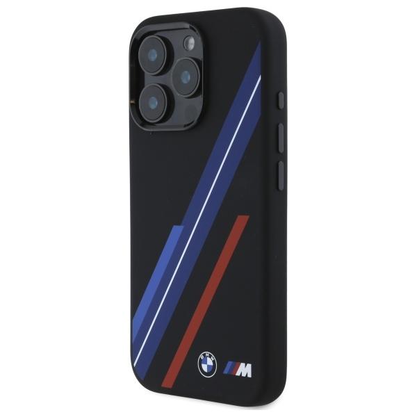 Bmw Bmhmp16X23Sspk Iphone 16 Pro Max     6.9 Czarny/Black Hardcase Silicone Random Lines Magsafe