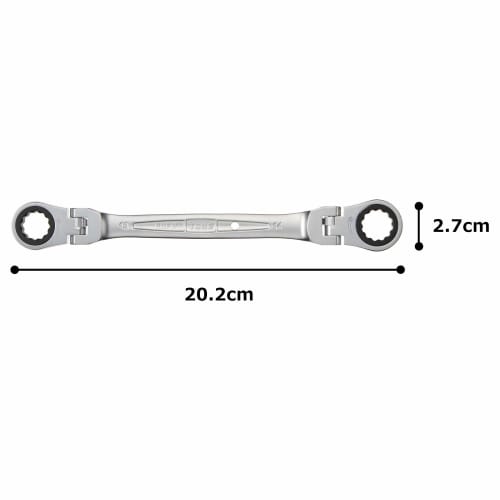 TONE Double Head Ratchet Box Wrench HPRMFW-1314 Width Across Flats 13 X 14 Mm