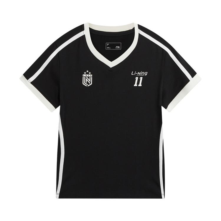 Li-Ning Comfortable Versatile V-Neck Short Sleeve T-Shirt Women tops AHSWC38-2 S