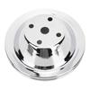 Long Water Pump Upper Pulley Chrome Steel 6 1 4 Inch Diameter Replacement for Small Block Motors