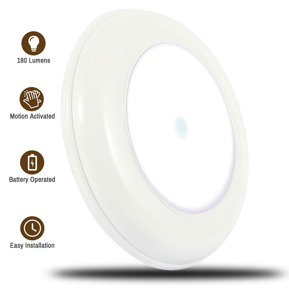 Motion Sensor Ceiling Light LED Battery Operated Wireless Motion Lighting Fixture for Hallway Kitchen Bedroom