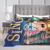 Soft Warm Blankets Airplane Travel Sing 2 Movie All Characters  Throw Blanket Bedspread For Living Room Funny Sofa Bed Cover