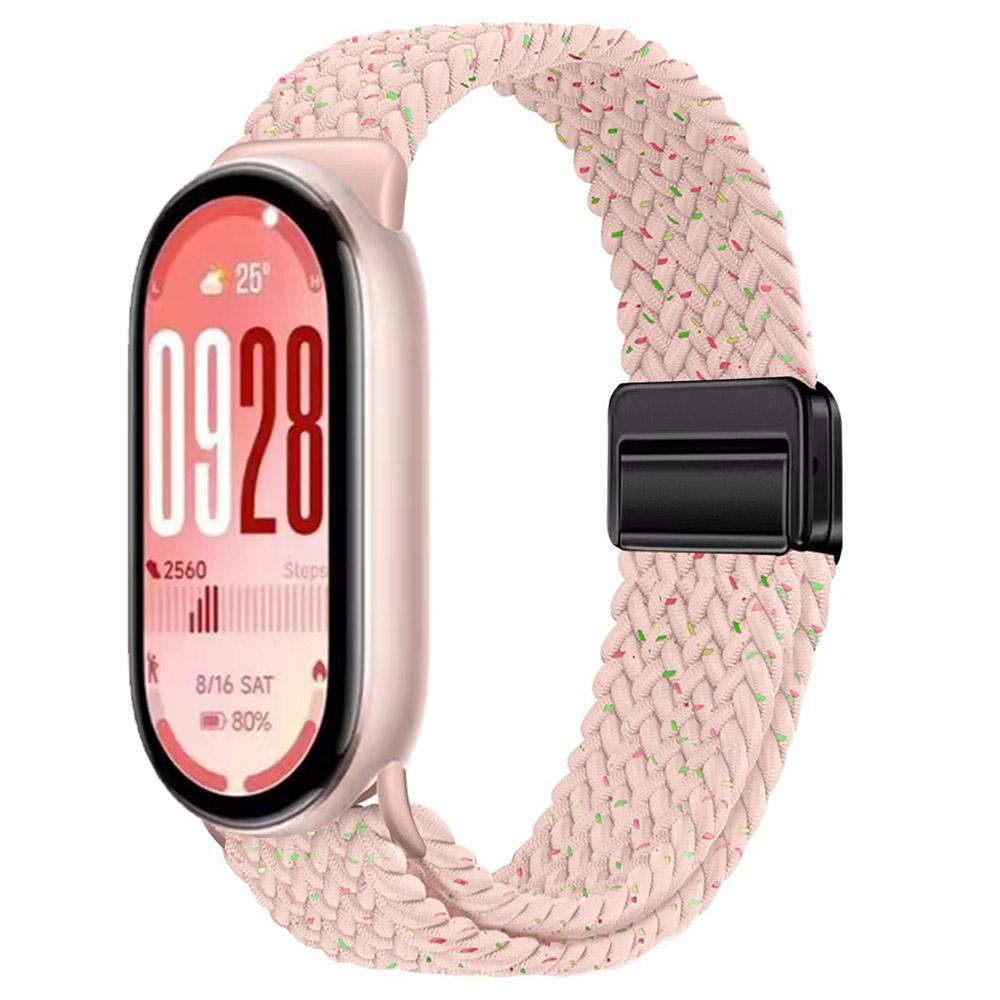 Nylon Loop Band for Xiaomi Mi Band 10 Strap Braided Bracelet Breathable Wristband for XiaoMi Band 8 9 10 NFC Magnetic clasp Belt