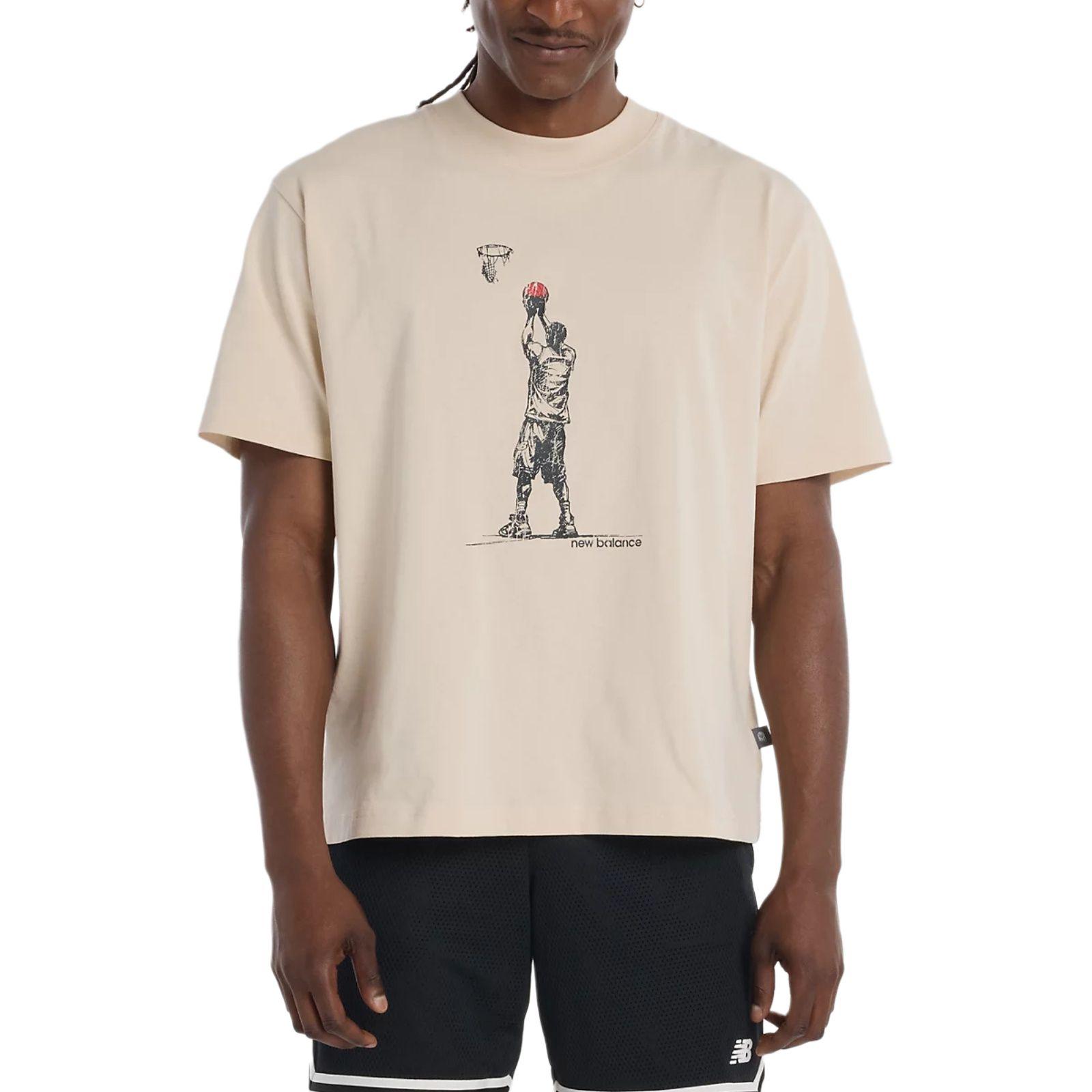 New Balance Graphic SS25 Hoops Player T Shirt Men s MT53611-BIS XS