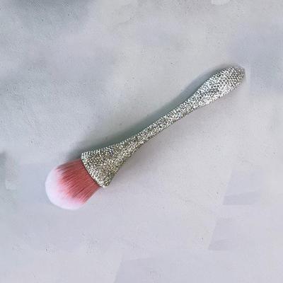 Diamentowy Pędzel do Pudru Sypkiego i Różu - Miękkie, Duże Włosie do Makijażu