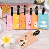 Cute PVC Card Sleeve Campus Card Work ID Protection Cover Cartoon Luggage Tag Access Card Holder Portable Baggage Boarding Label