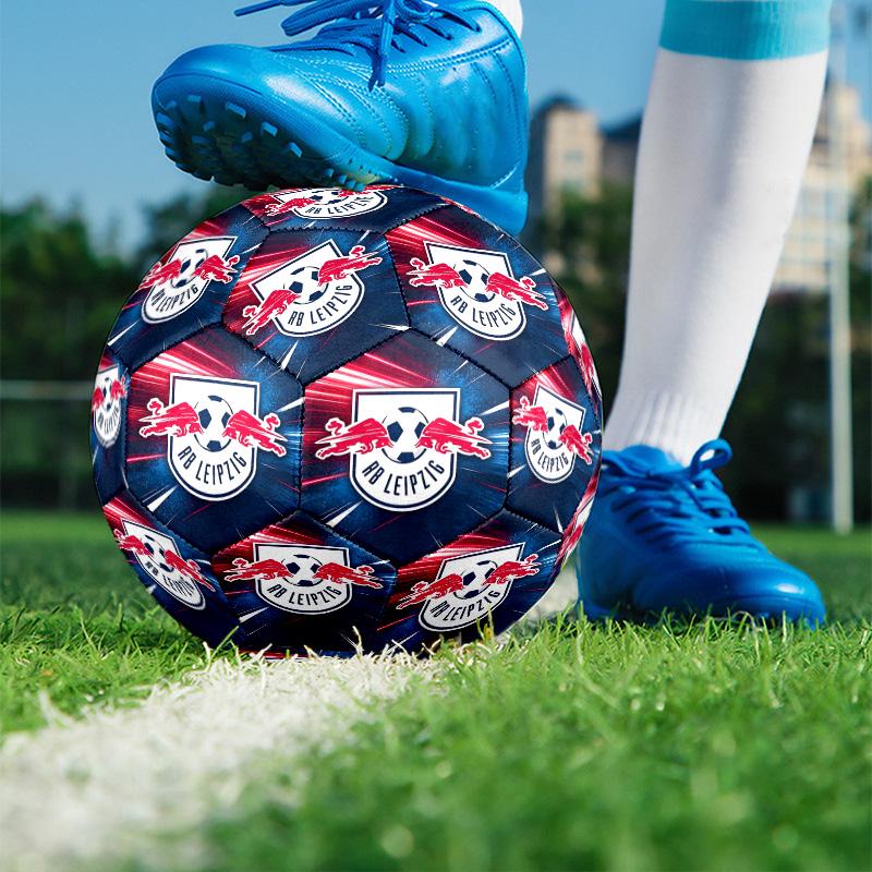 RB Leipzig Print Size 5 Soccer Ball, PU Wear Resistant Football for Match Training and Daily Practice, Birthday Gift for Soccer Fans