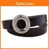 Slim Leather Ladies Waist Belt With Alloy Clasp For Modern Casual And Looks Work
