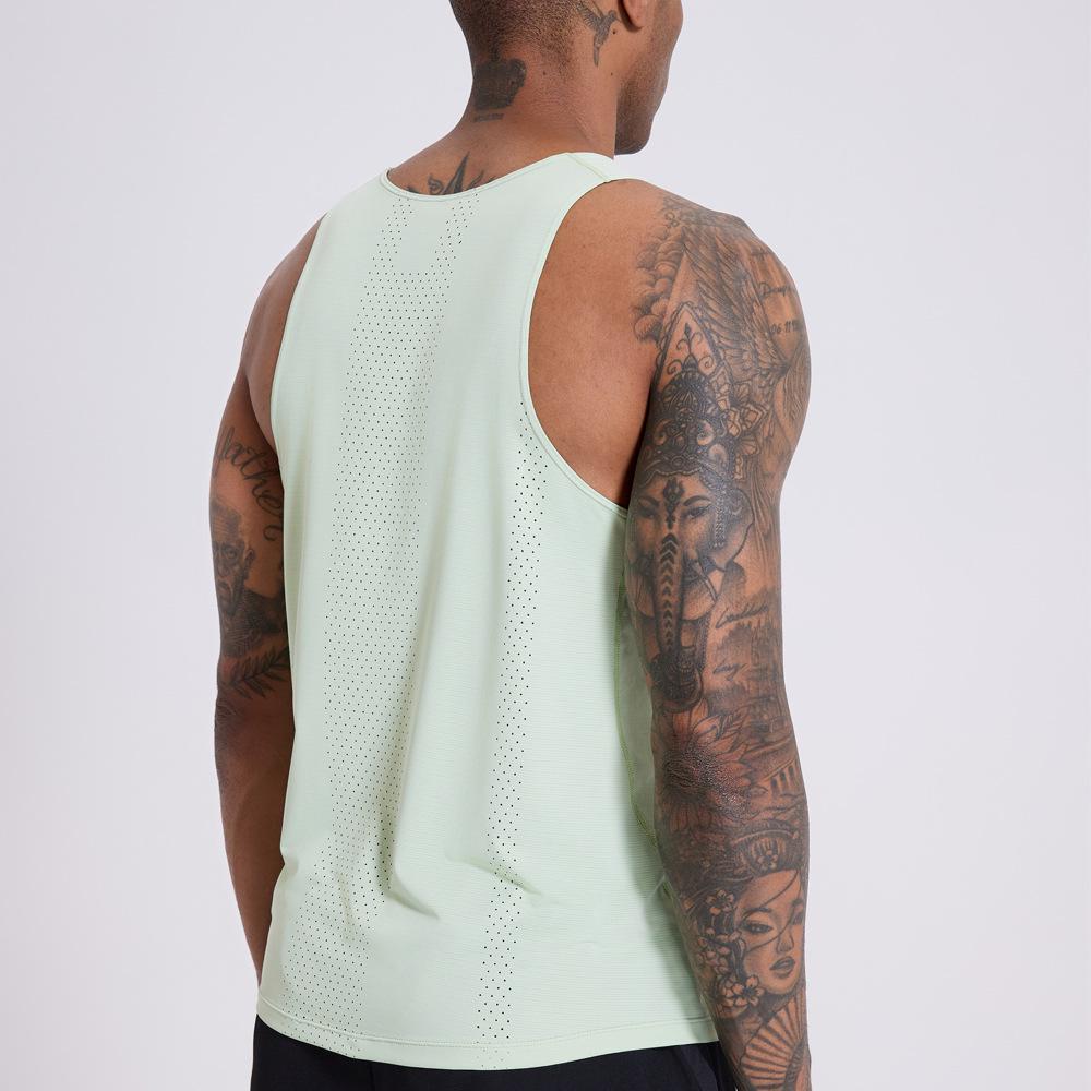 Men's Quick-Dry Running Vest - Lightweight, Sleeveless, Windproof, Fitness/Marathon Team Apparel with Custom Printing