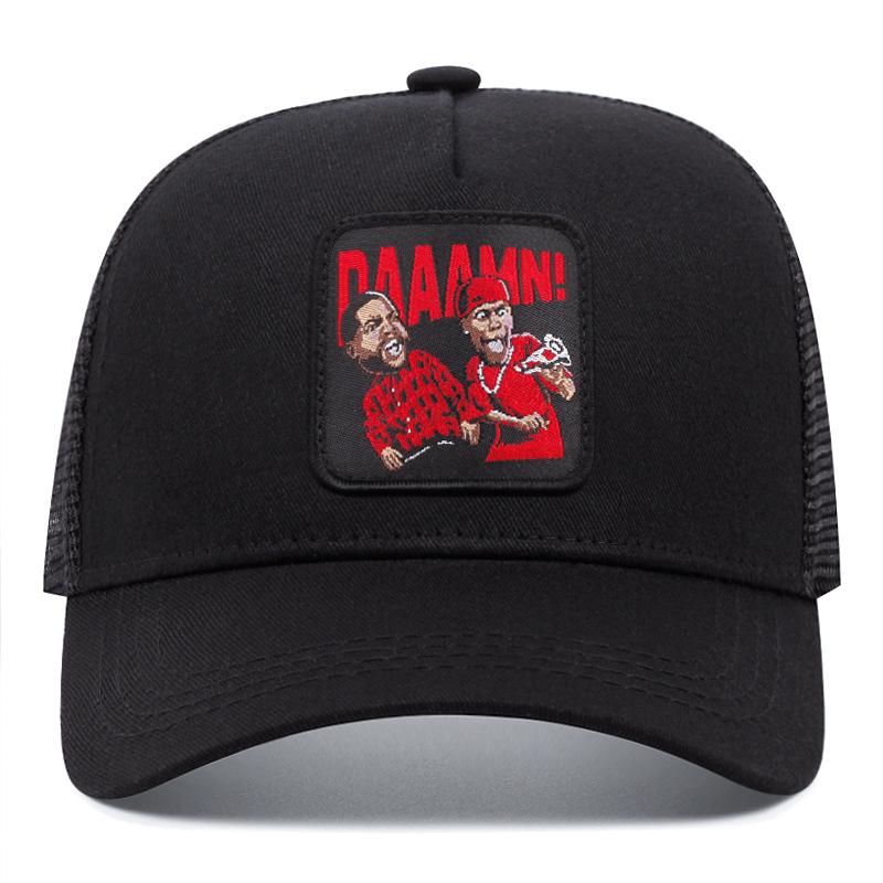 Emoji Embroidery Baseball Cap Outdoor Sports Mesh Cap