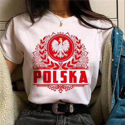 Poland T Shirt Flag Design Top Tee Short Sleeves Birthday Gift New POLSKA POLAND Flag Fun Unisex Tee