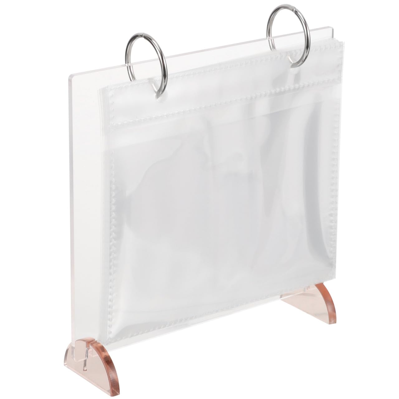 

DOITOOL Photo Album Instant Photo Transparent Album Flip Book Table Flip Desk Calendar 5 Stand, Stand, Photo, Inch, 16.5x15x4cm