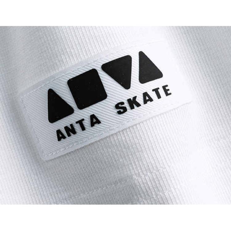 Anta Comfortable Breathable Versatile Letter Round Neck Short Sleeve T-Shirt Men Tops Snow-White 152528136-1