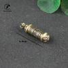 Brass Mantra Buddhist Bottle Pendant for Keychains Handmade Vintage Copper Car Key Chain Hangings Keyrings Jewelry Can be Opened