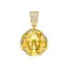 Trendy Hip Hop Medusa Zircon Pendant Necklace for Men