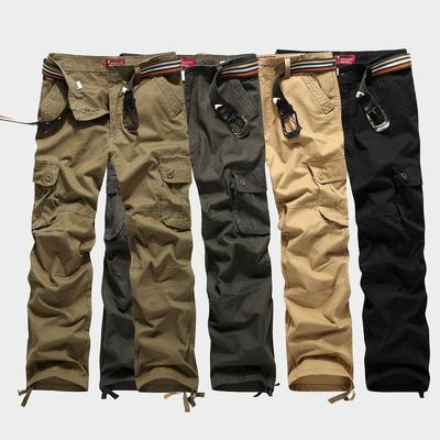 Men's Loose-Fit Multi-Pocket Work & Skateboard Pants - Wear-Resistant, Plus Size Casual Trousers