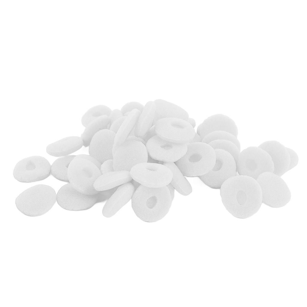50 STÜCKE Schaumstoff Ohrhörer Abdeckung 15mm Schwamm Ohrhörer Ersatz Ohrpolster Spitzen Schutz für MP3 MP4 Tablets Kopfhörer Weiß