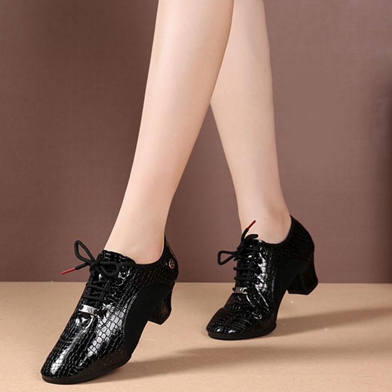 Scarpe da Ballo Latino da Donna Scarpe Rumba Salsa da Interno Suola Morbida Antiscivolo Scarpe da Quadriglia