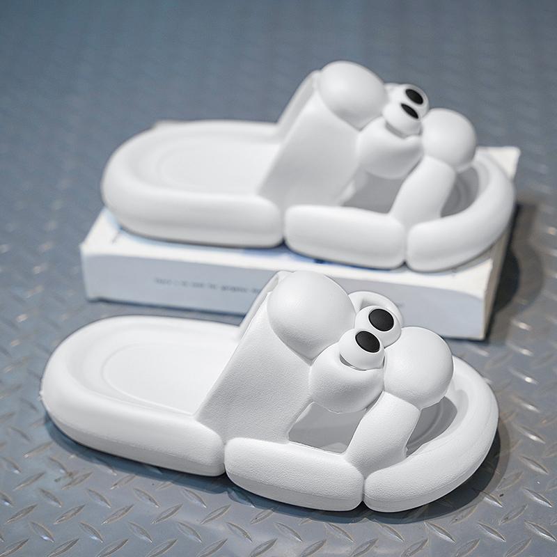 Fashion Casual Platform Slippers Home Flat Women's Sandals Summer 2025 Trend Cartoon Designer Shoes Indoor Outdoor Beach Elegant