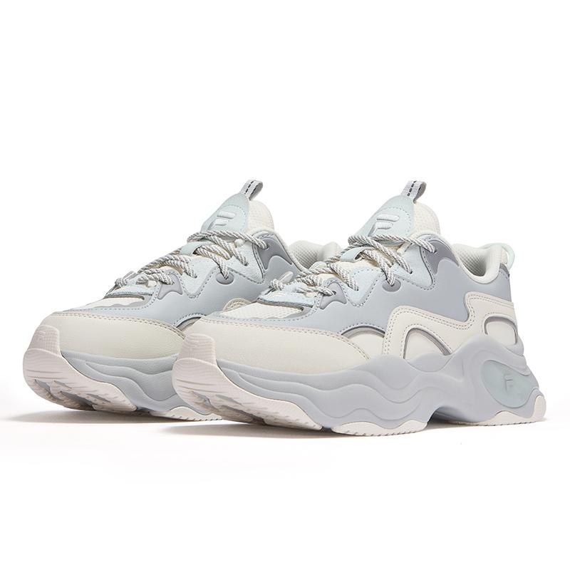 Fila Fusion Bubble Shoes Fashion Versatile Casual Shoes Women Sneaker Gray T12W531005FGM