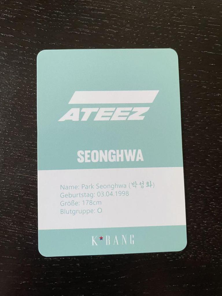 [USED] Seonghwa Trading Cards Kbang