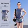 2024 Women's Conservative Split Sports Swimsuit, Plus-Size Vacation Style