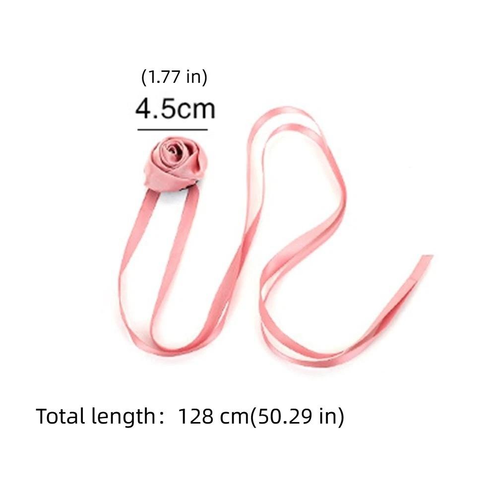 2PCS Multi-function Ribbon Curtain Buckle Elegant Curtain Straps Rose Curtain Tieback  Living Room