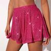 Women's Glitter Sequin Shorts High Waisted Going Out Sparkly Flowy Shorts Disco Party Festival Club Night Outfits