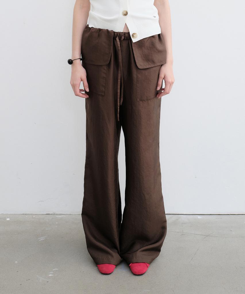 Yunse Sheer Two-Way Pants (Brown)