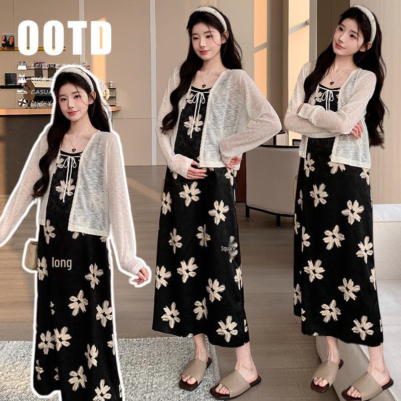 2026 Spring/Summer Resort Fairy Camisole Dress & Cardigan Two-Piece Set - In Stock M