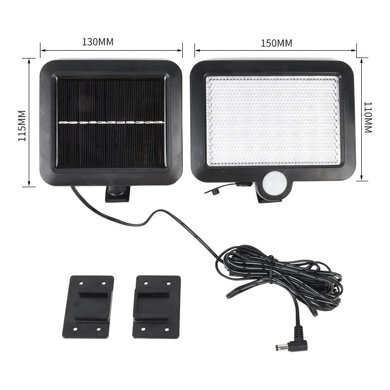 56LED Super Bright Durable Solar Powered Lamp Outdoor IP65 Waterproof Emergency Wall Lights Garden Porch Decoration Street Lamp